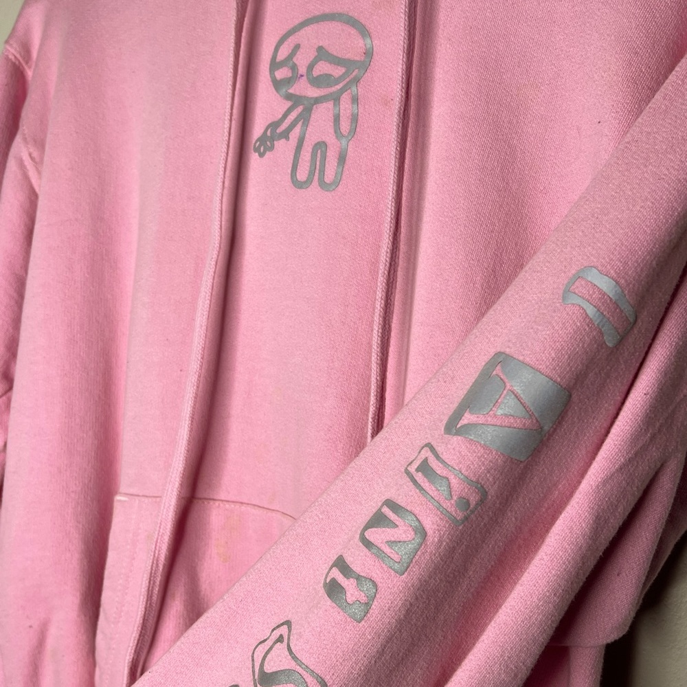 I ain’t sh*t reflective hoodie (pink)